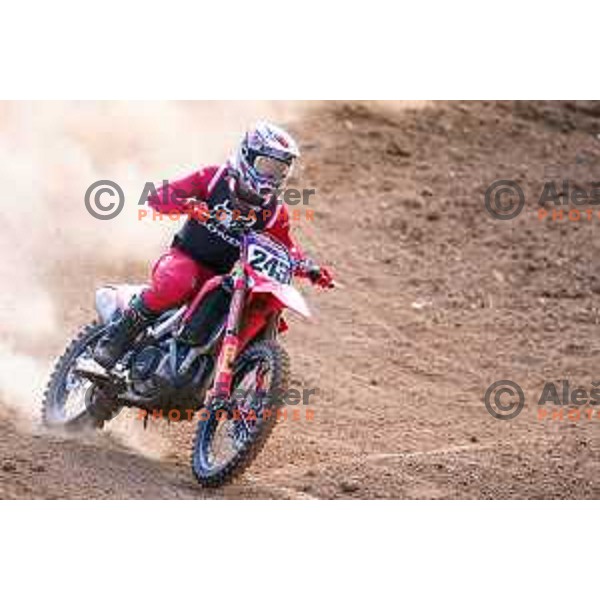 Tim Gajser racing in Motocross MX for National Championship in Stranska vas, Semic Slovenia on June 14 , 2020