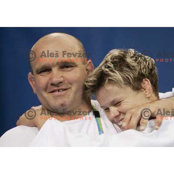 Urska Zolnir of Slovenia, Olympic bronze medalist in Judo category -63 kg at 2004 Summer Olympic games in Athens, Greece on August 17, 2004