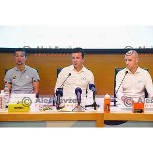Ales Kalan at press conference of Slovenian Cycling Federation before National Road Championship in Ljubljana, Slovenia on June 19, 2020