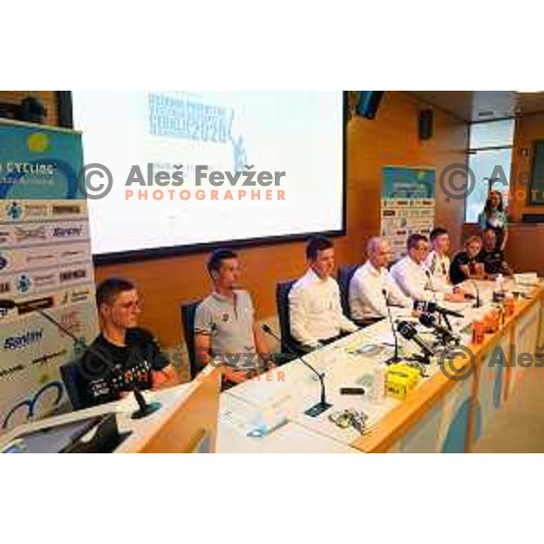 Ales Kalan at press conference of Slovenian Cycling Federation before National Road Championship in Ljubljana, Slovenia on June 19, 2020
