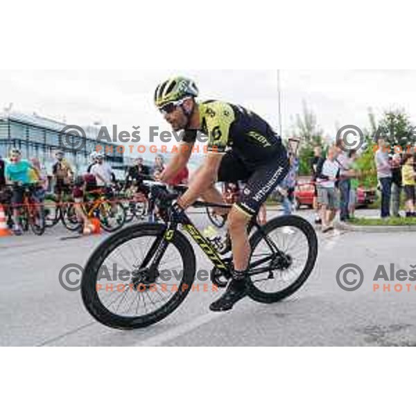 Luka Mezgec at Plastika Virant Cycling Grand prix in Komenda, Slovenia on June 19, 2020