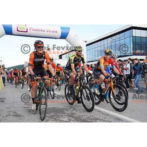 Luka Mezgec and Jan Tratnik at Plastika Virant Cycling Grand prix in Komenda, Slovenia on June 19, 2020