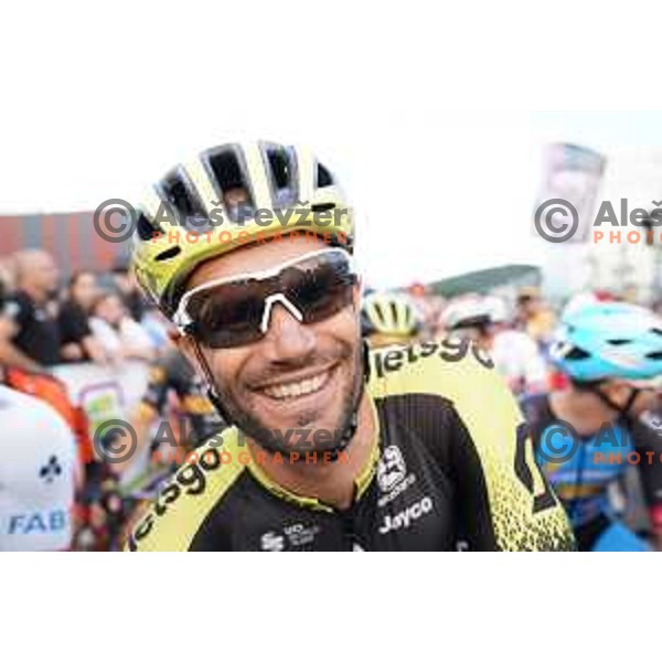 Luka Mezgec at Plastika Virant Cycling Grand prix in Komenda, Slovenia on June 19, 2020