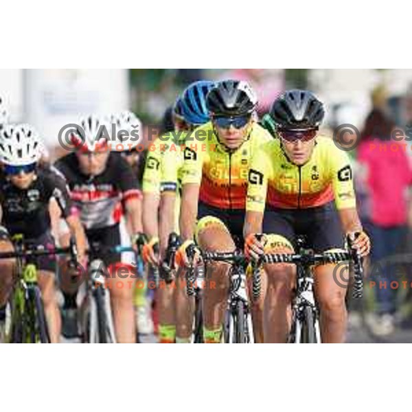 Urska Zigart racing at Plastika Virant Cycling Grand prix in Komenda, Slovenia on June 19, 2020