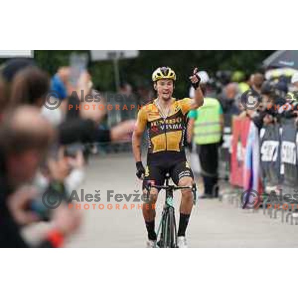 Primoz Roglic, winner of Slovenian Cycling Championships Road Race Cerklje-Ambroz pod Krvavcem, Slovenia on June 21 , 2020
