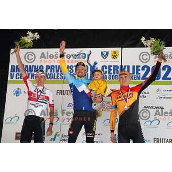 Tadej Pogacar, Primoz Roglic, winner of Slovenian Cycling Championships Road Race Cerklje-Ambroz pod Krvavcem, Matej Mohoric, Slovenia on June 21 , 2020