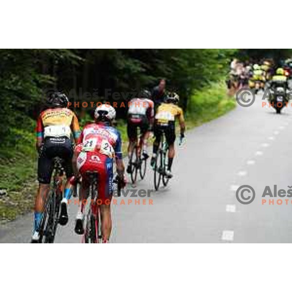 Jani Brajkovic, Domen Novak at Slovenian Cycling Championships Road Race Cerklje-Ambroz pod Krvavcem, Slovenia on June 21 , 2020
