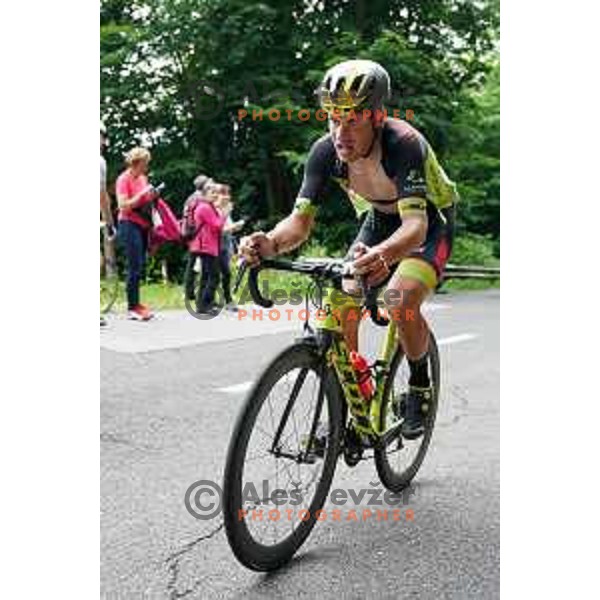 Nik Cemazar at Slovenian Cycling Championships Road Race Cerklje-Ambroz pod Krvavcem, Slovenia on June 21 , 2020