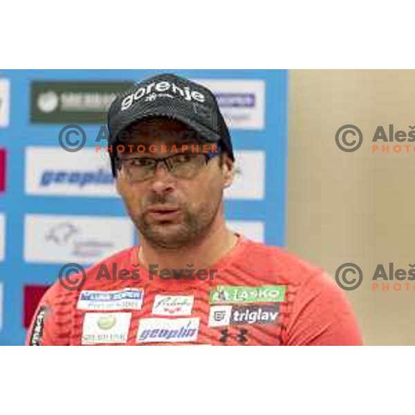 Gorazd Bertoncelj at Press conference of Slovenia Ski jumping team in hotel Livada, Moravske Toplice, Slovenia on June 23 , 2020