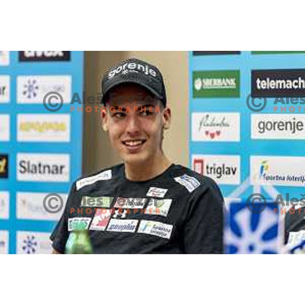 Timi Zajc at Press conference of Slovenia Ski jumping team in hotel Livada, Moravske Toplice, Slovenia on June 23 , 2020