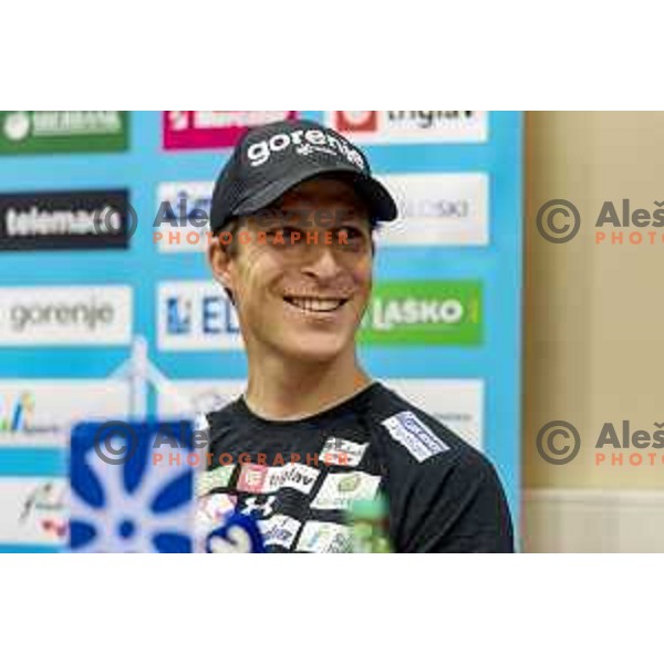 Jurij Tepes at Press conference of Slovenia Ski jumping team in hotel Livada, Moravske Toplice, Slovenia on June 23 , 2020