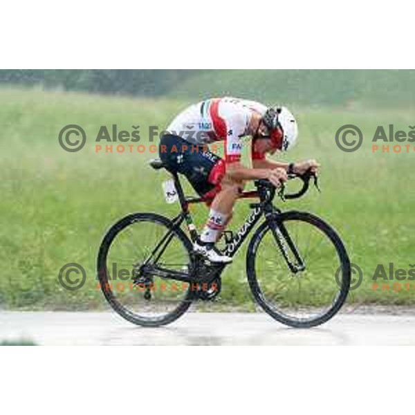 Tadej Pogacar, winner of Slovenian Men\'s Time trial Championship, Gorje-Pokljuka ( 15,7 km) on June 28, 2020