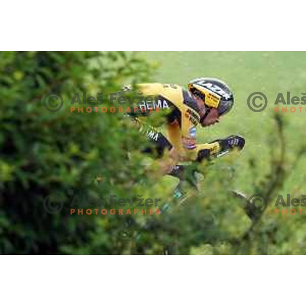 Primoz Roglic competes at Slovenian Time trial Championship, Gorje-Pokljuka ( 15,7 km) on June 28, 2020