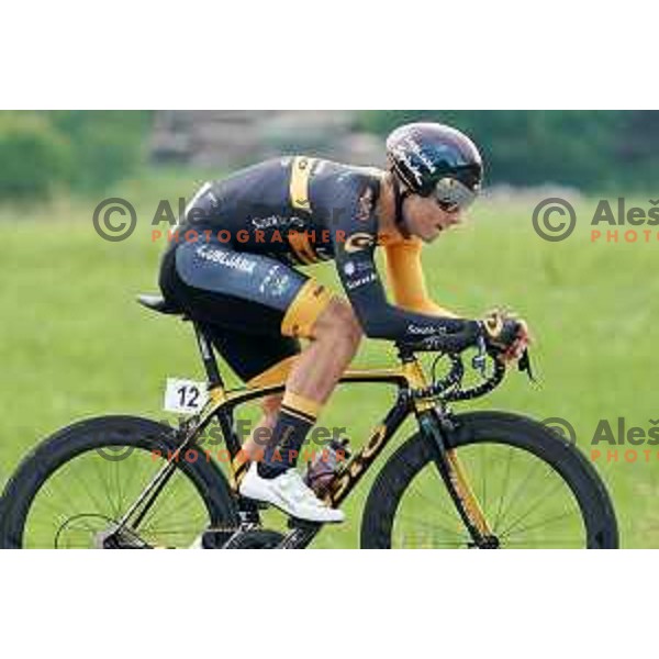 Tilen Finkst competes at Slovenian Time trial Championship, Gorje-Pokljuka ( 15,7 km) on June 28, 2020