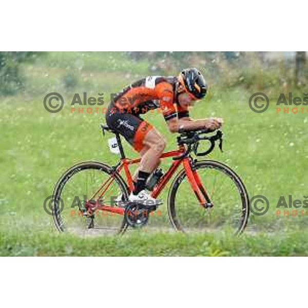 Kristjan Hocevar at Slovenian Time trial Championship, Gorje-Pokljuka ( 15,7 km) on June 28, 2020