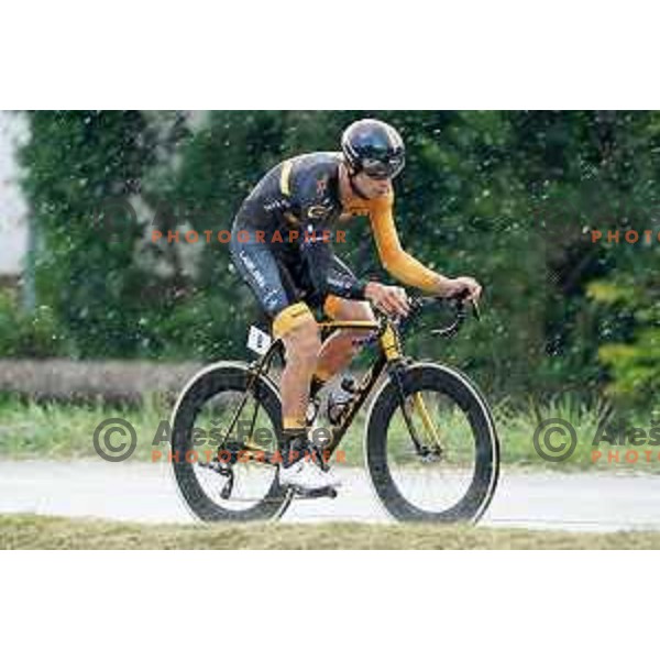 Rok Korosec competes at Slovenian Time trial Championship, Gorje-Pokljuka ( 15,7 km) on June 28, 2020