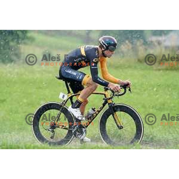 Rok Korosec competes at Slovenian Time trial Championship, Gorje-Pokljuka ( 15,7 km) on June 28, 2020