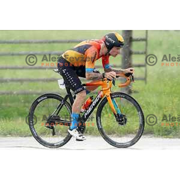 Grega Bole at Slovenian Time trial Championship, Gorje-Pokljuka ( 15,7 km) on June 28, 2020