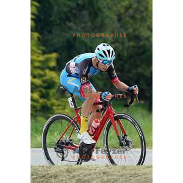 Ziga Groselj competes at Slovenian Time trial Championship, Gorje-Pokljuka ( 15,7 km) on June 28, 2020