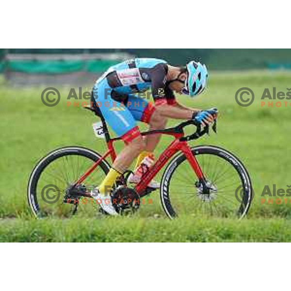Ziga Groselj competes at Slovenian Time trial Championship, Gorje-Pokljuka ( 15,7 km) on June 28, 2020