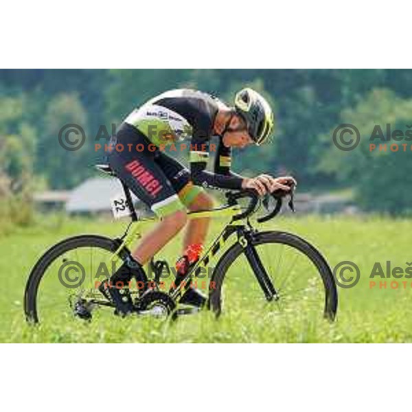 Uros Repse at Slovenian Time trial Championship, Gorje-Pokljuka ( 15,7 km) on June 28, 2020