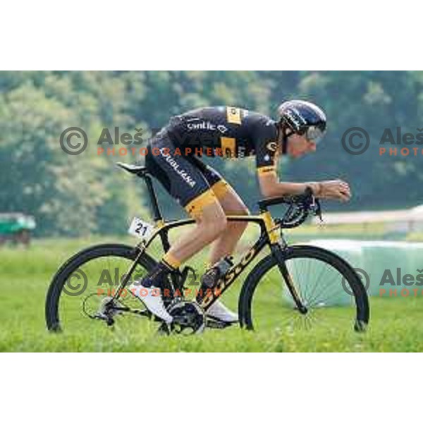 Matic Zumer at Slovenian Time trial Championship, Gorje-Pokljuka ( 15,7 km) on June 28, 2020