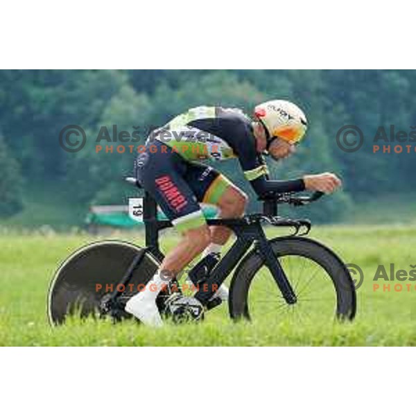 Nik Cemazar at Slovenian Time trial Championship, Gorje-Pokljuka ( 15,7 km) on June 28, 2020