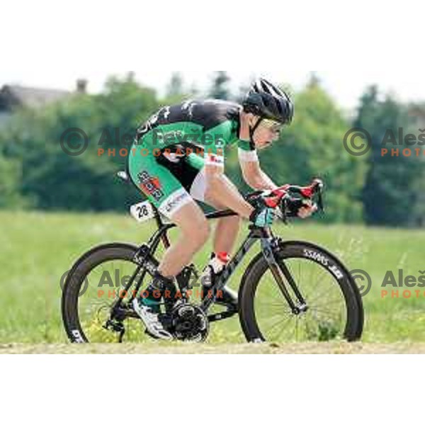 Gregor Cerne at Slovenian Time trial Championship, Gorje-Pokljuka ( 15,7 km) on June 28, 2020