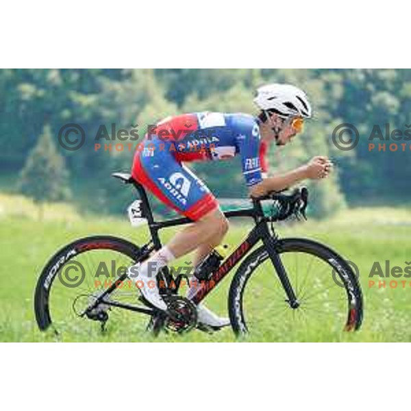 Ziga Horvat competes at Slovenian Time trial Championship, Gorje-Pokljuka ( 15,7 km) on June 28, 2020