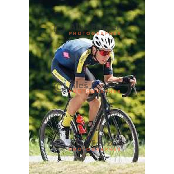 Luka Pajek competes at Slovenian Time trial Championship, Gorje-Pokljuka ( 15,7 km) on June 28, 2020