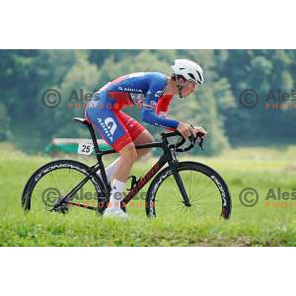 Aljaz Omrzel at Slovenian Time trial Championship, Gorje-Pokljuka ( 15,7 km) on June 28, 2020
