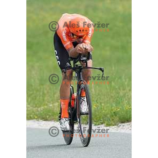 Alessandro De Marchi competes at Slovenian Time trial Championship, Gorje-Pokljuka ( 15,7 km) on June 28, 2020
