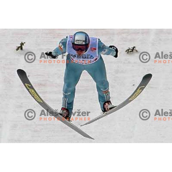 Robi Kranjec (SLO) at last ski flying competiton on Planica Flying Hill (215 Meters) in season 2007-2008. Planica, Slovenia 16.3.2008. Photo by Ales Fevzer 