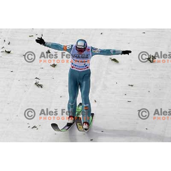 Robio Kranjec (SLO) at last ski flying competiton on Planica Flying Hill (215 Meters) in season 2007-2008. Planica, Slovenia 16.3.2008. Photo by Ales Fevzer 