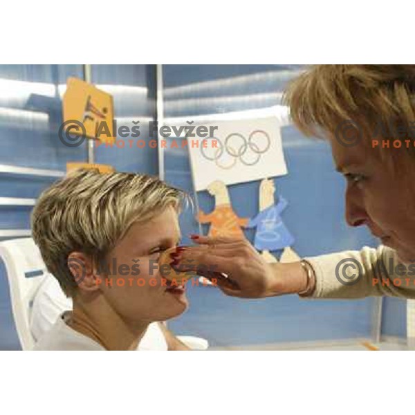 Urska Zolnir of Slovenia, Olympic bronze medalist in Judo category -63 kg at 2004 Summer Olympic games in Athens, Greece on August 17, 2004