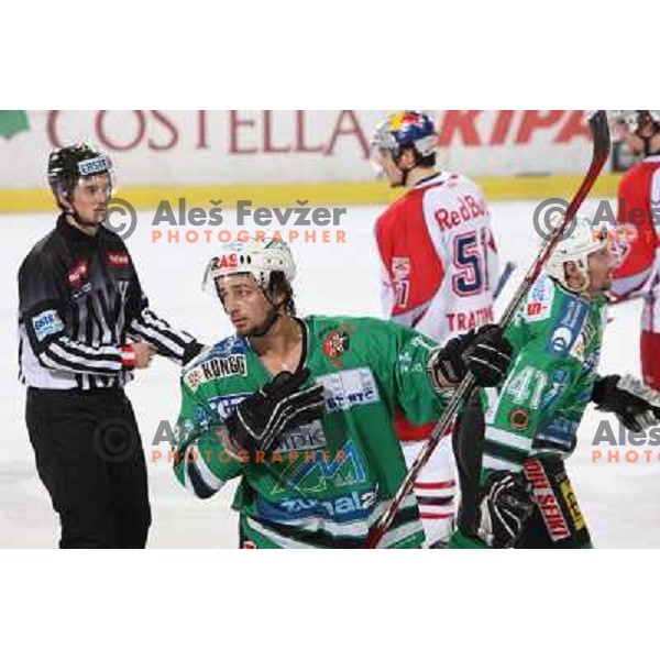Brendan Yarema at second game of Final of EBEL league between ZM Olimpija- Red Bulls Salzburg, played in Ljubljana, Slovenia 16.3.2008. Red Bulls Salzburg won the game 3:1 and leveled the series 1:1. Photo by Ales Fevzer 