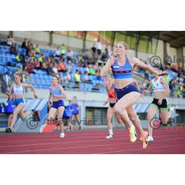 Maja Mihalinec competes at Slovenian Athletic team Cup in Ljubljana, Slovenia on July 3 , 2020
