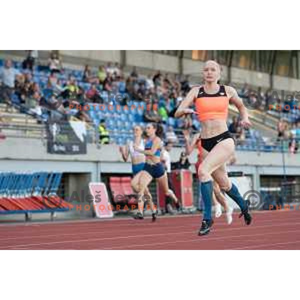 Agata Zupin competes at Slovenian Athletic team Cup in Ljubljana, Slovenia on July 3 , 2020