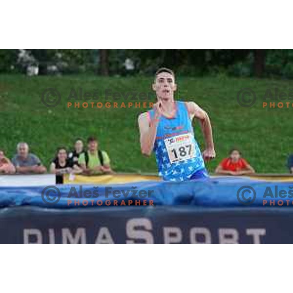 Sandro Jersin Tomassini competes at Slovenian Athletic team Cup in Ljubljana, Slovenia on July 5 , 2020