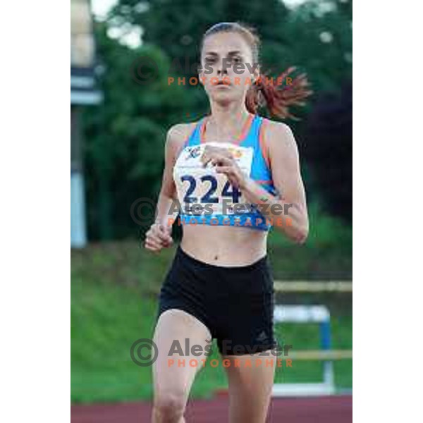 Klara Lukan competes at Slovenian Athletic team Cup in Ljubljana, Slovenia on July 5 , 2020