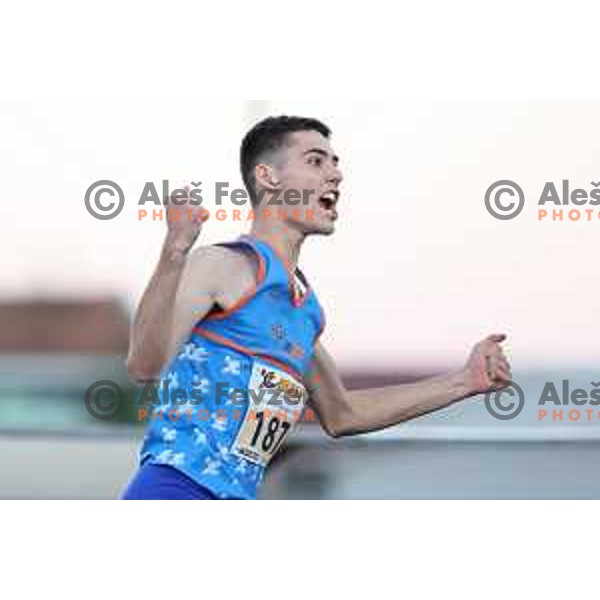 Sandro Jersin Tomassini competes at Slovenian Athletic team Cup in Ljubljana, Slovenia on July 5 , 2020