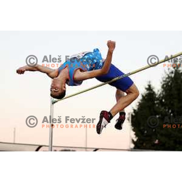 Sandro Jersin Tomassini competes at Slovenian Athletic team Cup in Ljubljana, Slovenia on July 5 , 2020