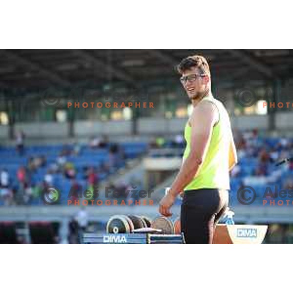 Kristjan Ceh competes at Slovenian Athletic team Cup in Ljubljana, Slovenia on July 5 , 2020