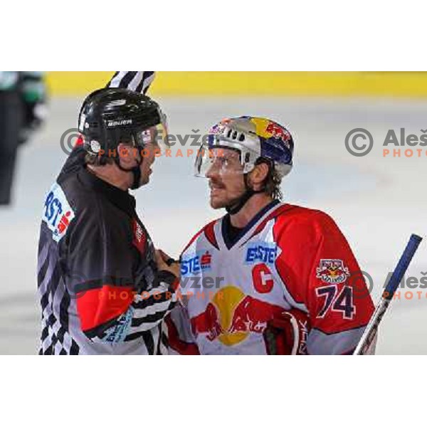 Dieter Kalt (74) at second game of Final of EBEL league between ZM Olimpija- Red Bulls Salzburg, played in Ljubljana, Slovenia 16.3.2008. Red Bulls Salzburg won the game 3:1 and leveled the series 1:1. Photo by Ales Fevzer 