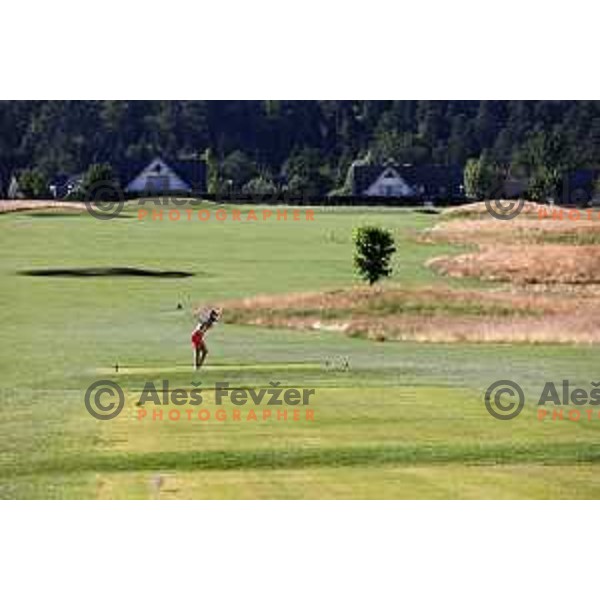 Eva Kiri Fevzer playing at Cubo golf course in Smlednik, Slovenia. It will be the venue for the Ladies European Amateur Championship in September 2020. Photographs were taken on July 10, 2020