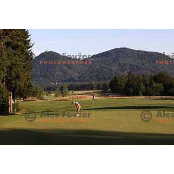 Eva Kiri Fevzer playing at Cubo golf course in Smlednik, Slovenia. It will be the venue for the Ladies European Amateur Championship in September 2020. Photographs were taken on July 10, 2020