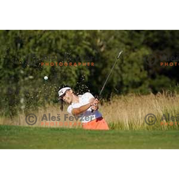 Eva Kiri Fevzer playing at Cubo golf course in Smlednik, Slovenia. It will be the venue for the Ladies European Amateur Championship in September 2020. Photographs were taken on July 10, 2020