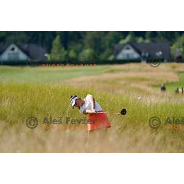Eva Kiri Fevzer playing at Cubo golf course in Smlednik, Slovenia. It will be the venue for the Ladies European Amateur Championship in September 2020. Photographs were taken on July 10, 2020