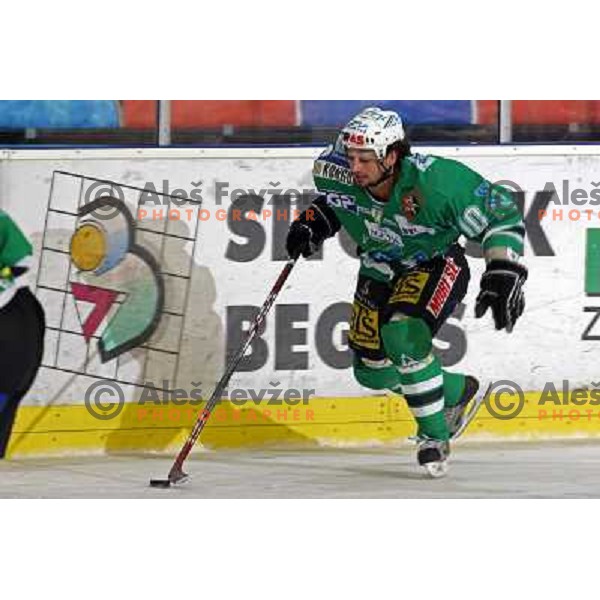 Brendan Yarema at second game of Final of EBEL league between ZM Olimpija- Red Bulls Salzburg, played in Ljubljana, Slovenia 16.3.2008. Red Bulls Salzburg won the game 3:1 and leveled the series 1:1. Photo by Ales Fevzer 