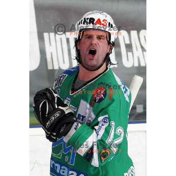 Todd Elik at second game of Final of EBEL league between ZM Olimpija- Red Bulls Salzburg, played in Ljubljana, Slovenia 16.3.2008. Red Bulls Salzburg won the game 3:1 and leveled the series 1:1. Photo by Ales Fevzer 